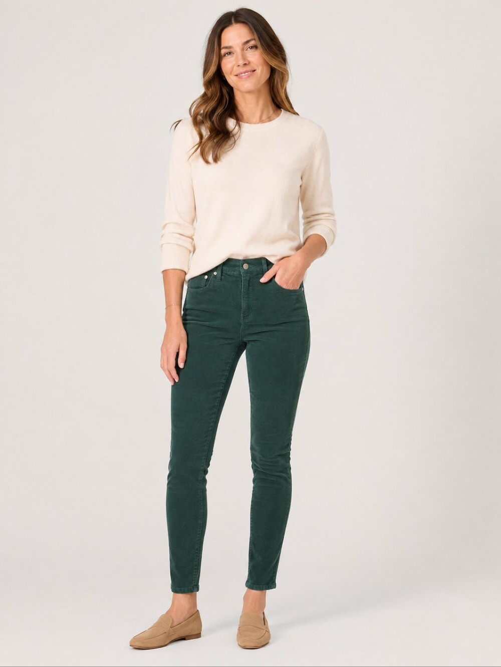 ❤ J CREW CORDUROY 9" HIGH RISE TOOTHPICK SKINNY JEANS / PANTS, 10P (30 PETITE)